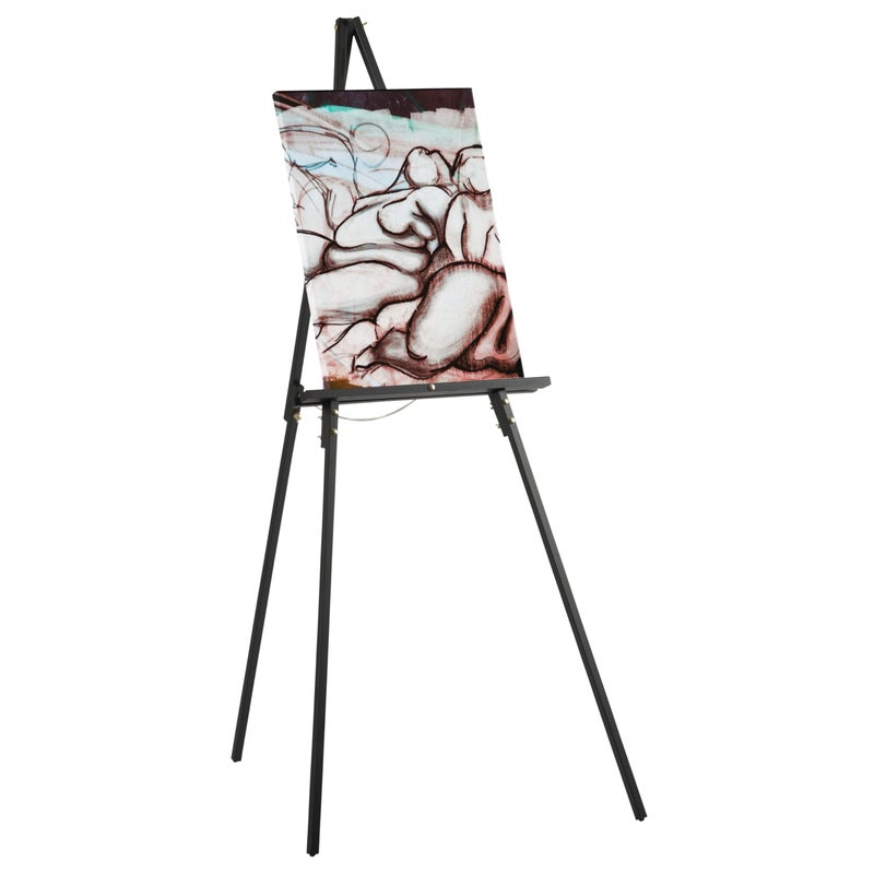 SD STUDIO DESIGNS Studio Designs Art Studio Display Easel - Portable Wood Easel to Display Art Projects on Tabletops or Floors - Adjustable Height for Different Surfaces and Projects, Black - Image 1